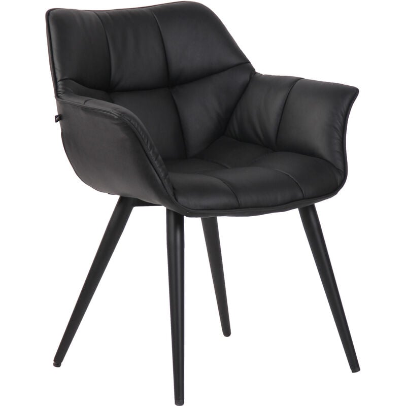 

CLP - Silla de comedor Roseville en tela o polipiel Negro Cuero sintético