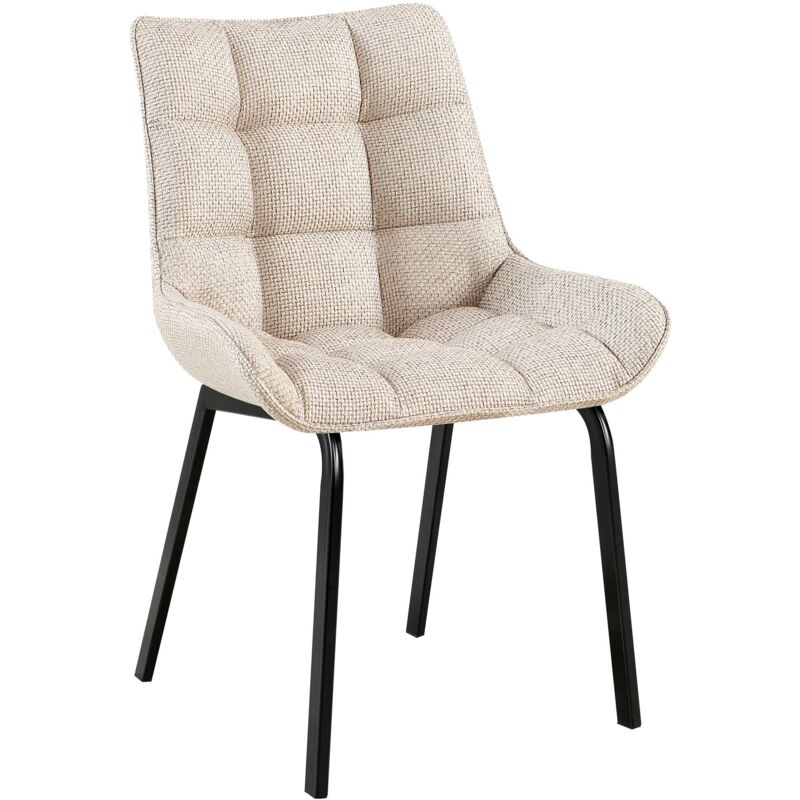 

CLP - Silla De Comedor Saranda En Tela Marfil Negro