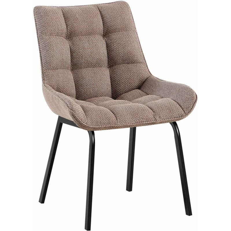 

CLP - Silla De Comedor Saranda En Tela Marrón tierra Negro