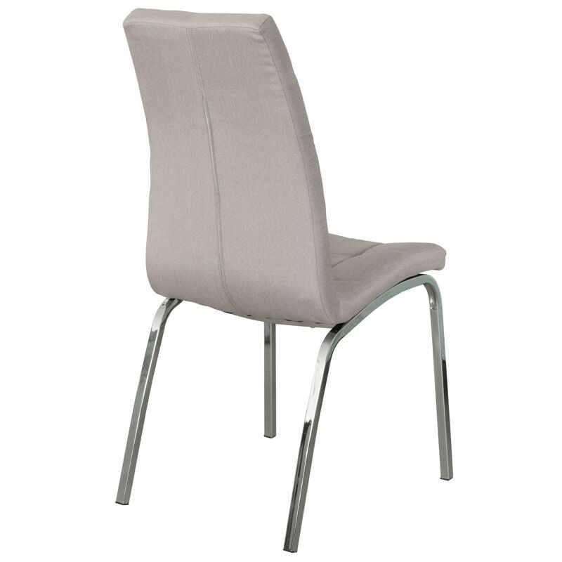 

Silla de comedor tapizada Albacete símil piel blanca