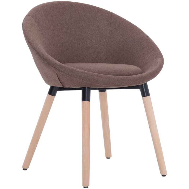 

Silla de comedor tela marrón
