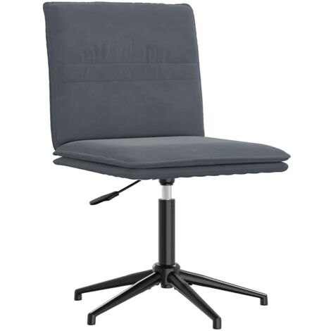 Silla de comedor terciopelo gris oscuro vidaXL