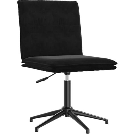 Silla de comedor terciopelo negro vidaXL