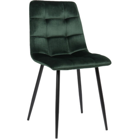 Silla de comedor Tilde Terciopelo Verde