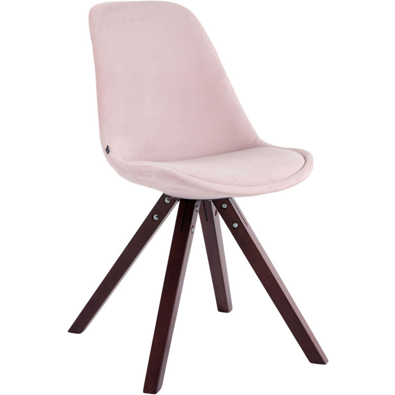

CLP - Silla De Comedor Toulouse Square En Terciopelo Rosado Cappuccino (roble)