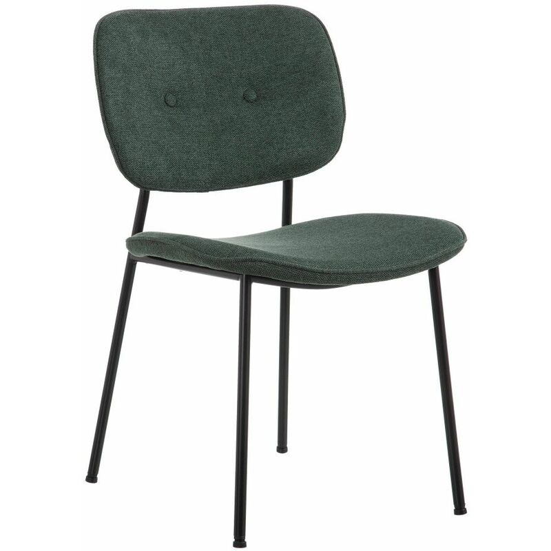 

Fanmuebles - Silla de comedor vintage Málaga tapizado Verde