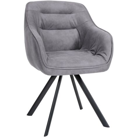 Silla de comedor x1 cómoda diseño moderno en base estable de terciopelo gris con cuatro patas de metal 100002343