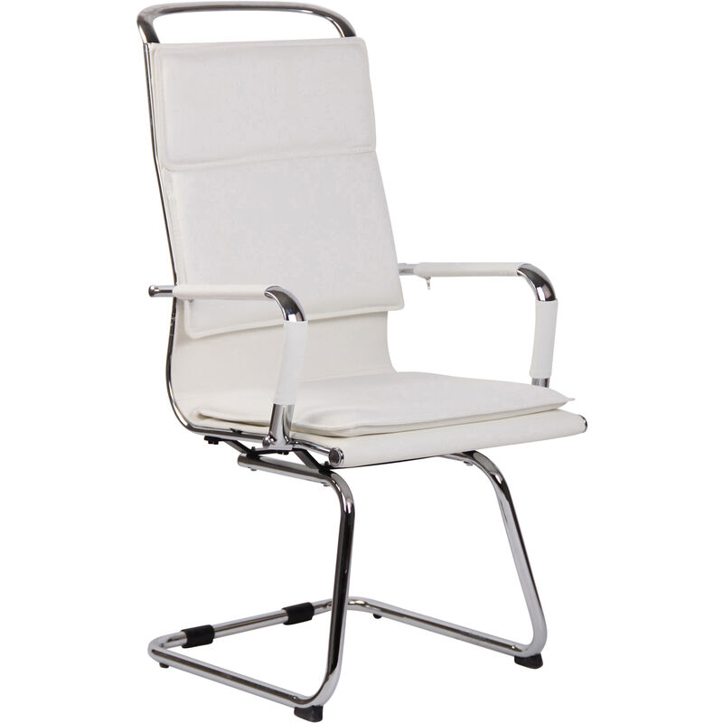 

CLP - Silla De Conferencia Bedford En Cuero Original Blanco Cuero sintético