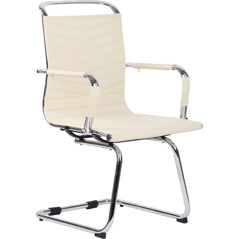 

CLP - Silla De Conferencia Burnley Crema Cuero sintético