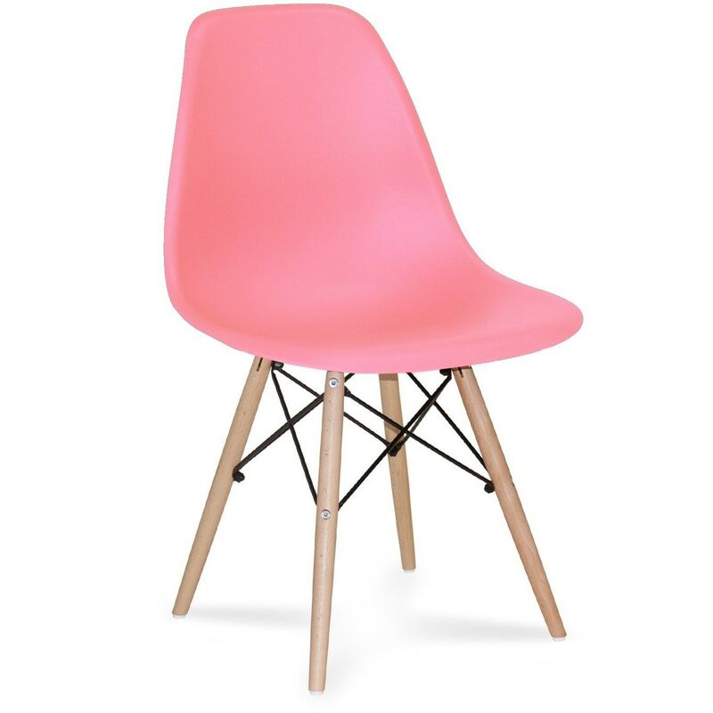 

Silla TOWER PP, madera, polipropileno rosa pink flúor