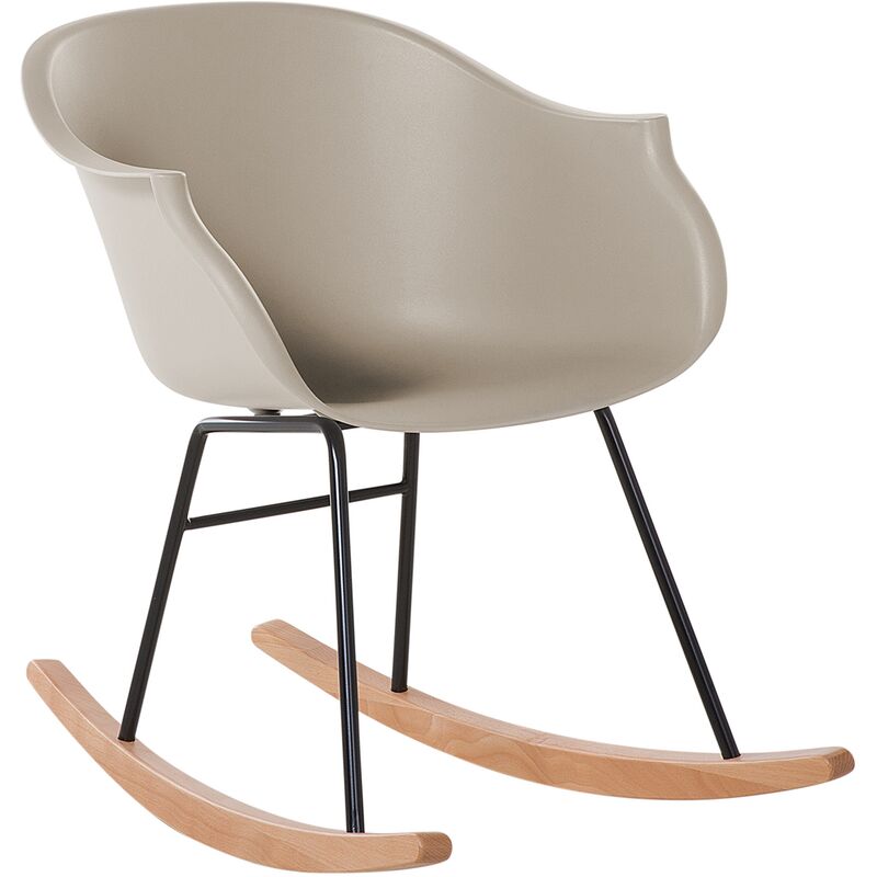 

Beliani - Silla mecedora beige HARMONY
