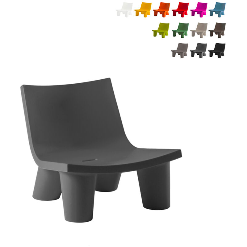 

Silla De Diseño Moderno Sillón De Salón Estilo Afro Para Barras Hogar Local Slide Low Lita | Gris Oscuro