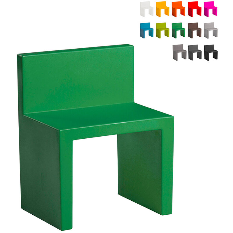 

Silla de diseño moderno Angolo Retto para la casa y el jardín | Verde - Slide