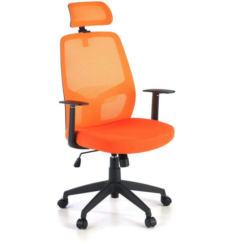 

Silla de escritorio Argos con reposacabezas naranja - naranja