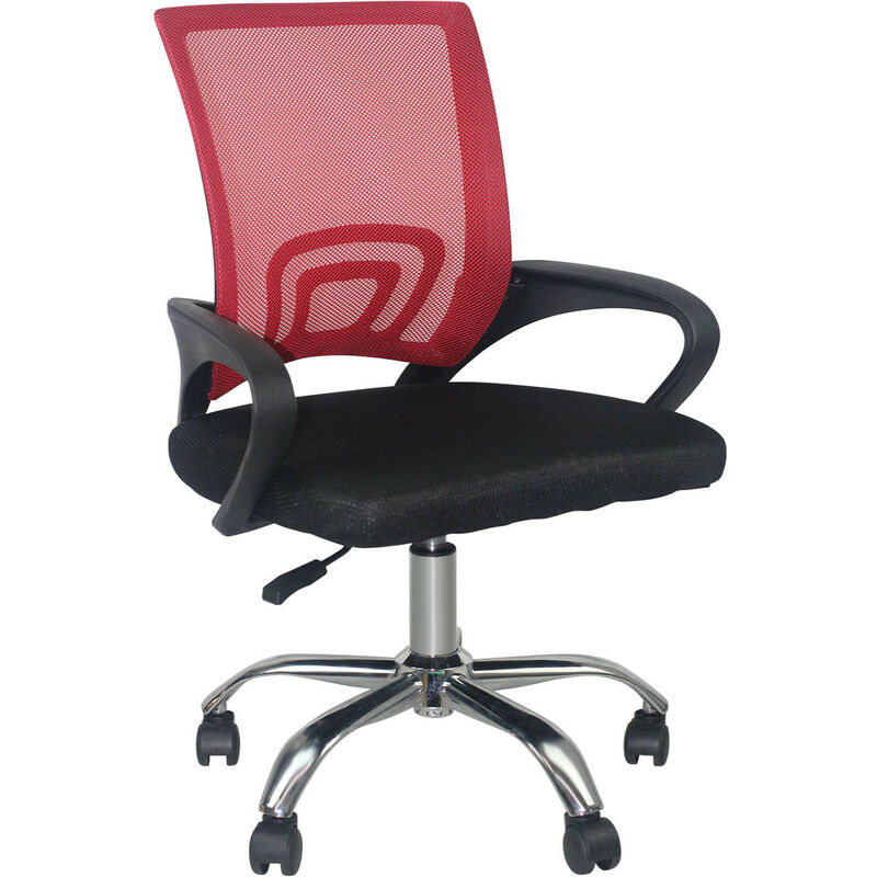 

Orion91 - Silla de Escritorio con Ruedas Classic 95x65x52cm Thinia Home Color - Negro y Rojo