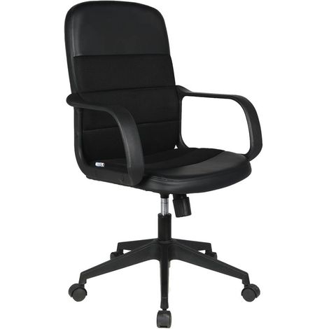 Silla de escritorio con ruedas Jacob - Negro