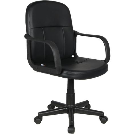 Silla de escritorio con ruedas Morvan - Negro