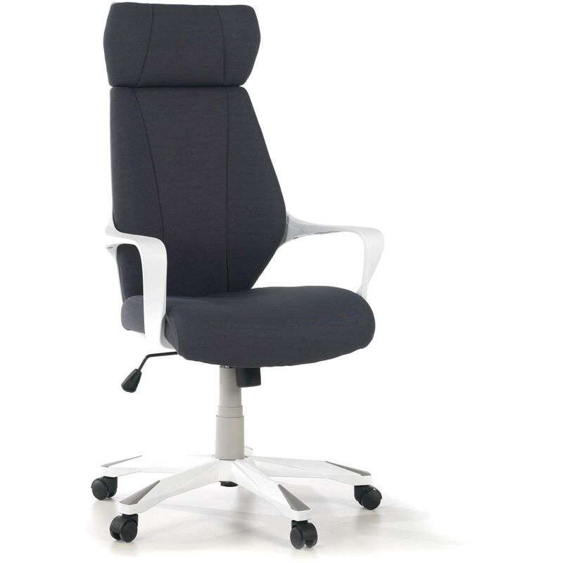 

Silla de escritorio Denver white, basculante, gris - negro