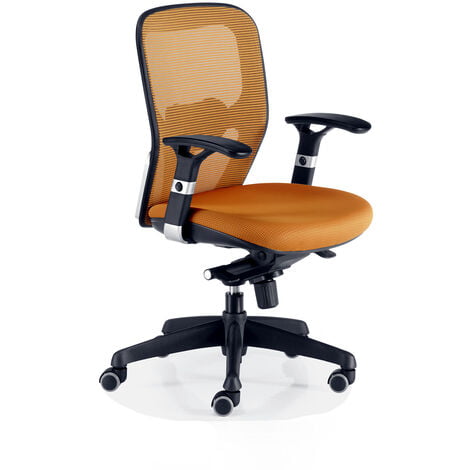 Silla de escritorio Euromof Boston Ergonómica con Soporte Lumbar naranja