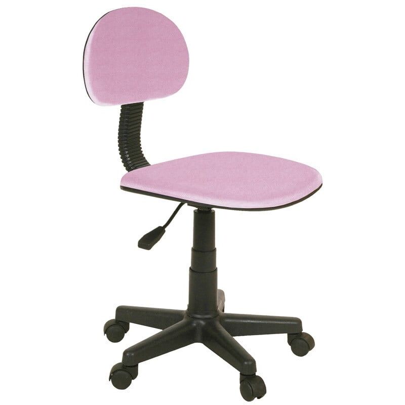 

Silla de escritorio juvenil Lucky giratoria estudio oficina altura regulable 76-88x54x54 cm COLOR ROSA