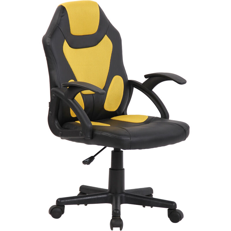 

CLP - Silla De Escritorio Infantil Dano En Simil Cuero & Microfibra Negro/amarillo