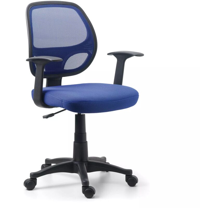 

Silla de escritorio juvenil One,basculante, red Azul - azul