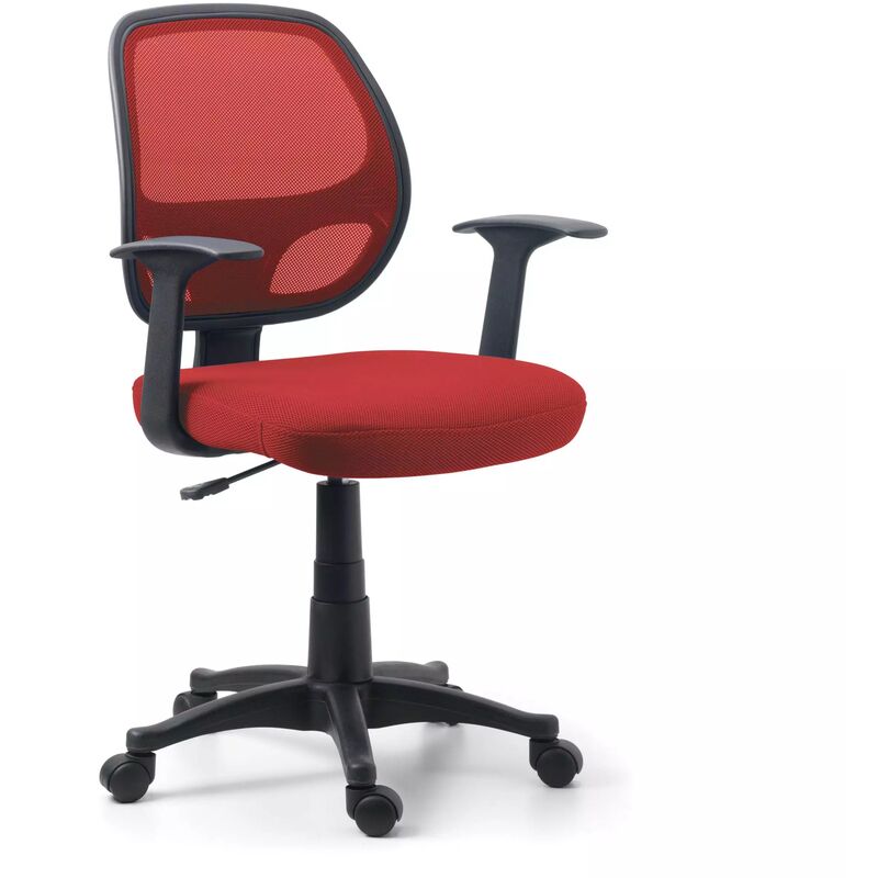

Silla de escritorio juvenil One,basculante, red Rojo - rojo