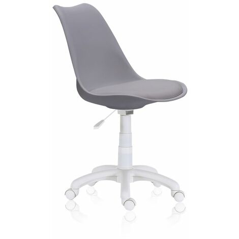Silla de escritorio Lina Gris oscuro 60cm (ancho) x 79-89cm (alto)