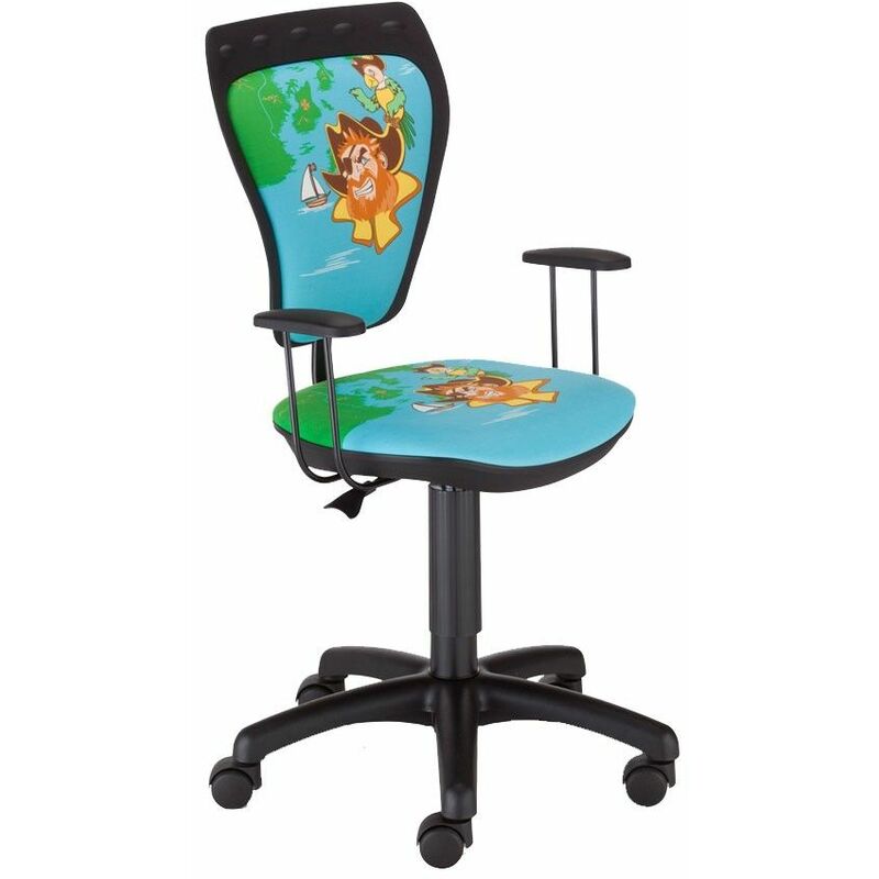 

silla de escritorio niño nursery silla giratoria pirata PIRATA Ministyle TS22 RTS con apoyabrazos