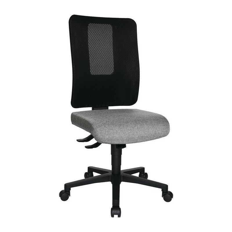 

Silla giratoria de oficina con tecnología sincronizada negro / gris claro 460-560 mm capacidad de carga 110 kg TOPSTAR