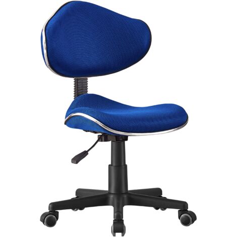Silla de escritorio para niños, Silla de estudio Juvenil, Tejido Transpirable, Bambola Azul 53x82-94x53 cm
