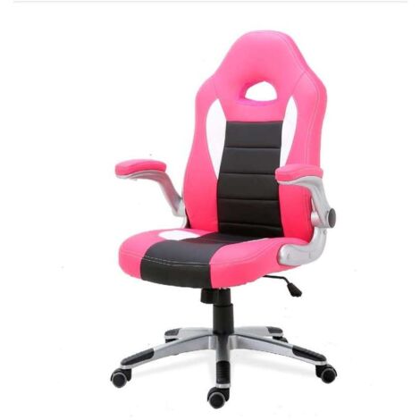 Primy Silla de escritorio para niños, silla de estudio rosa para niños y  niñas con altura ajustable, sillas giratorias de malla para estudiantes de  4