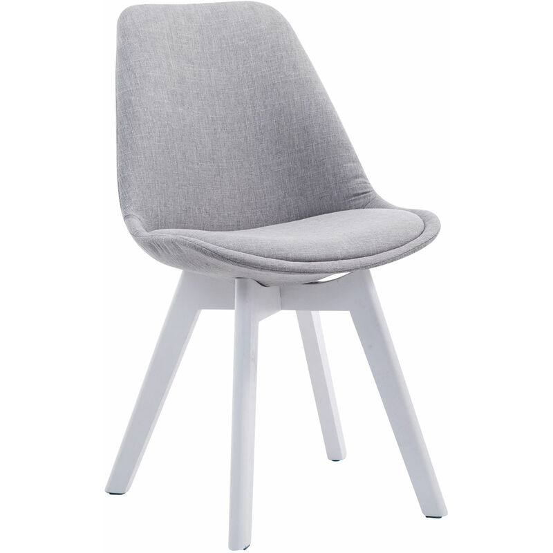 

Silla De Comedor Borneo V2 En Tela Gris Blanco (roble)