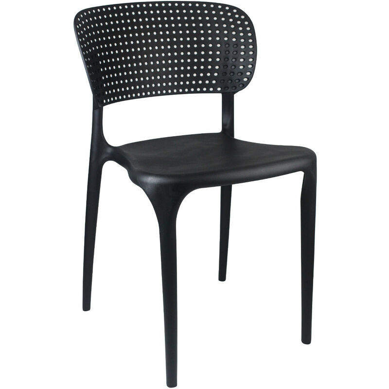 

Silla de Exterior Apilable Marilyn 75x47x49,5cm Thinia Home Color - Negro