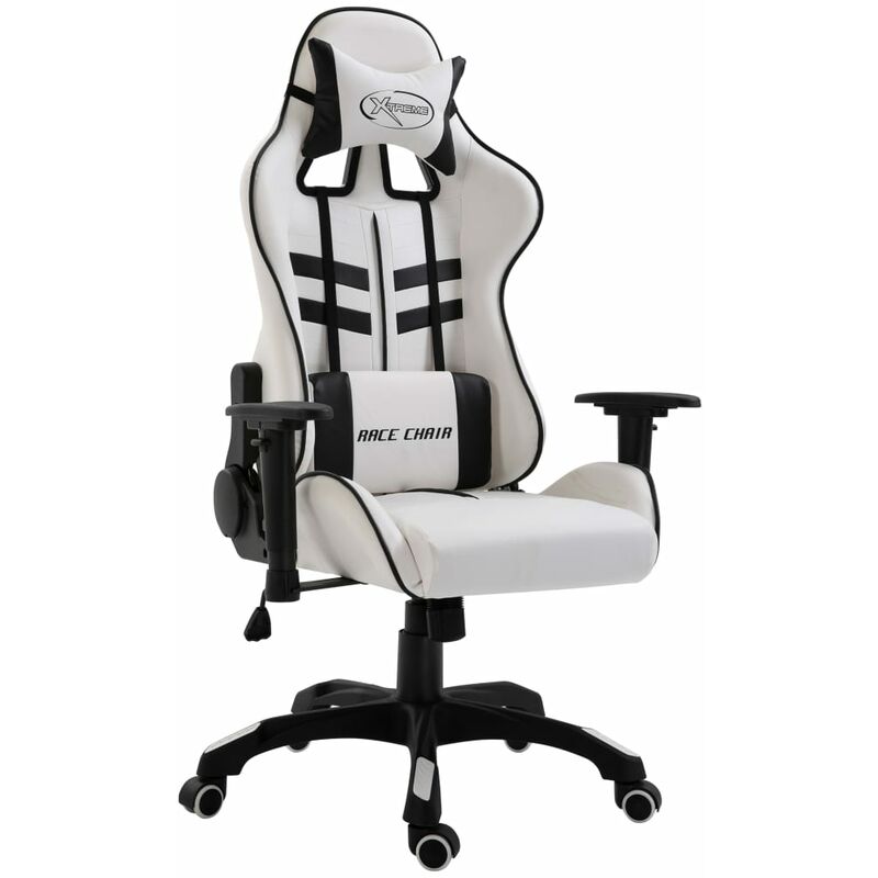 

Silla de gaming de cuero sintetico negro