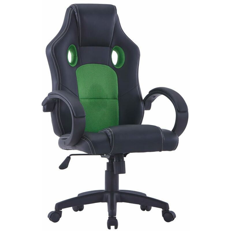 

Silla de gaming de cuero sintético verde