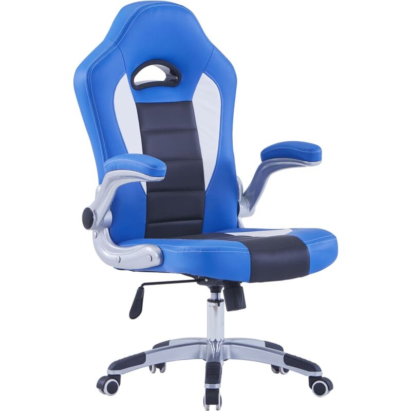 

Silla de gaming de cuero sintético azul - Azul