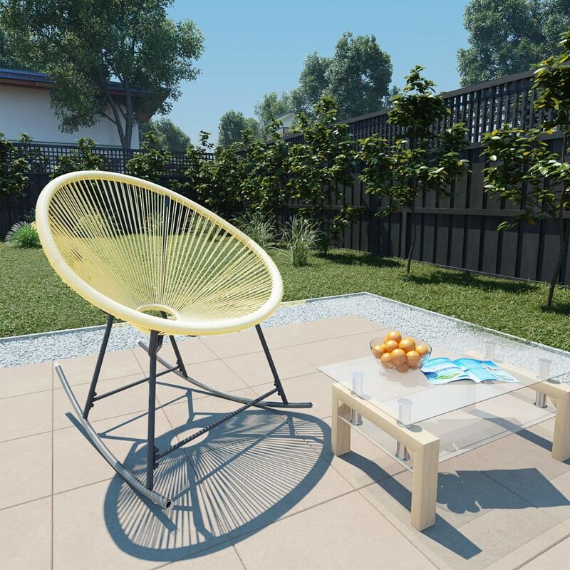 

Silla de jardín Acapulco ratán sintético beige