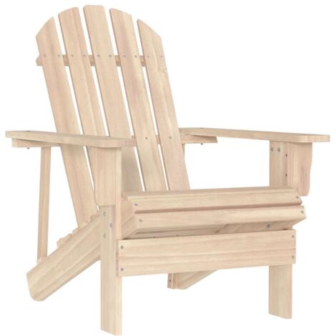 Silla de jardín Adirondack madera maciza de abeto