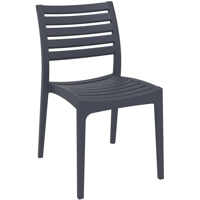 

CLP - Silla de Jardín Apilable ARES Gris oscuro