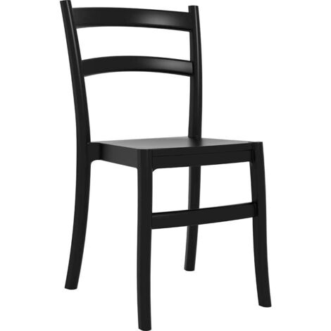 Silla de Jardín Apilable Tiffany Negro