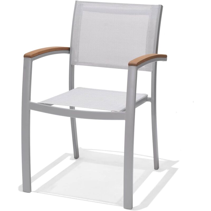 

Silla de Jardín Chillvert Bérgamo Aluminio 57x55x84 cm Gris