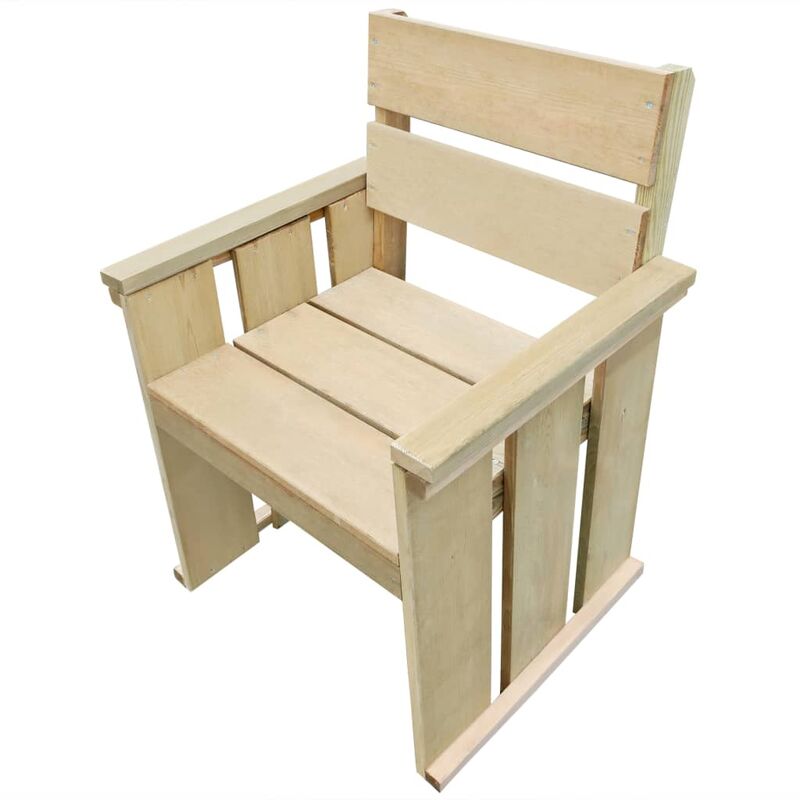 

Silla de jardin de madera de pino impregnada