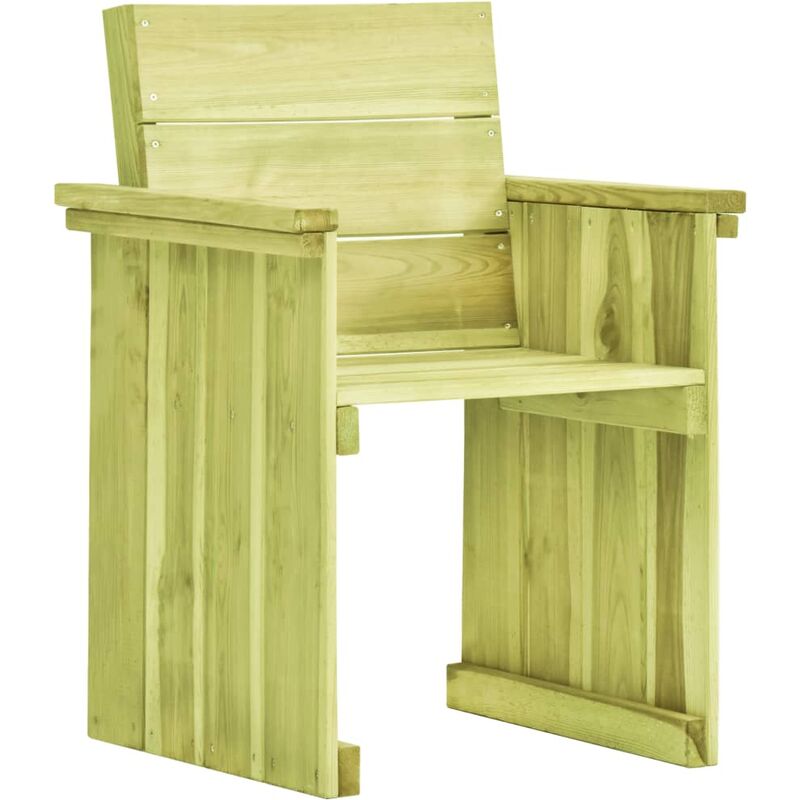 

Silla de jardín de madera de pino impregnada
