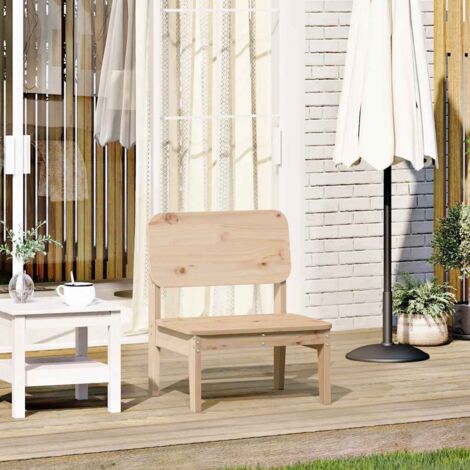 Silla de jardín de madera maciza de pino 60x52,5x72 cm vidaXL
