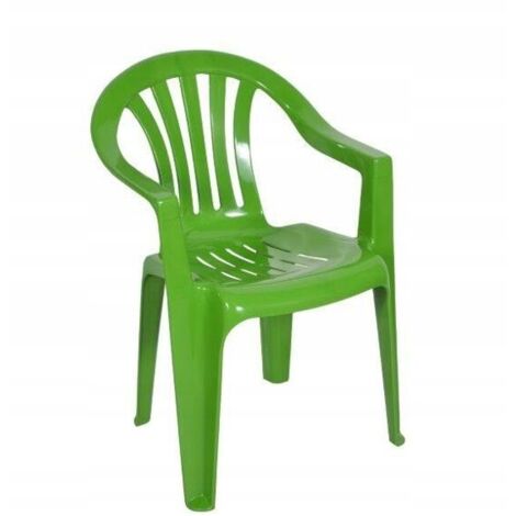 Silla de jardín de plástico verde lima Zircon