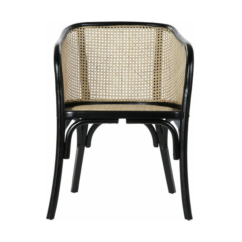 

Silla de Jardín DKD Home Decor Negro Ratán Madera de olmo (58 x 55 x 77 cm)