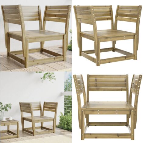 Silla de jardín madera impregnada de pino - Madera impregnada - Silla de exterior