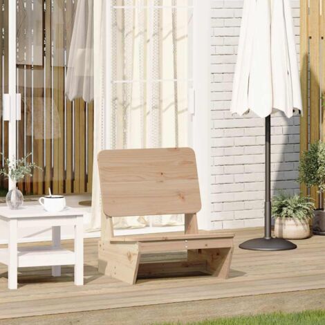 Silla de jardín madera maciza de pino 60x64x70,5 cm vidaXL