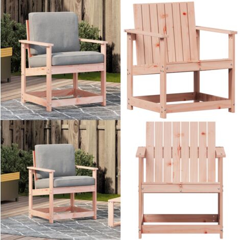 Silla de jardín madera maciza Douglas 62x56x77 cm - Madera maciza - Silla de jardín de Douglas